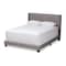Baxton Studio Lisette Modern Grey Upholstered King Size Bed 150-8848 - alternate 1